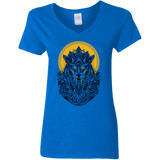 T-Shirts Royal / S Alpha Wolf Women's V-Neck T-Shirt