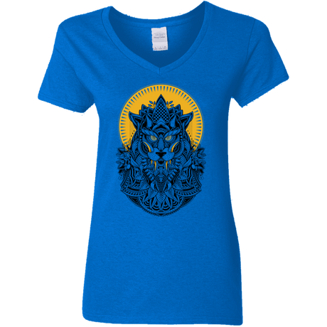 T-Shirts Royal / S Alpha Wolf Women's V-Neck T-Shirt