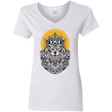 T-Shirts White / S Alpha Wolf Women's V-Neck T-Shirt