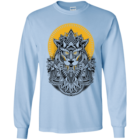 T-Shirts Light Blue / YS Alpha Wolf Youth Long Sleeve T-Shirt