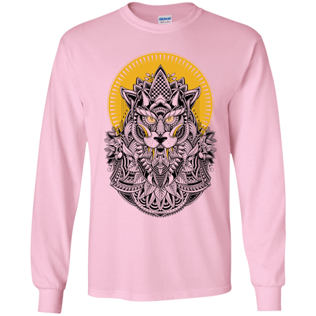T-Shirts Light Pink / YS Alpha Wolf Youth Long Sleeve T-Shirt