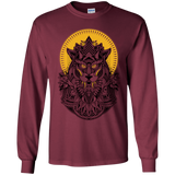 T-Shirts Maroon / YS Alpha Wolf Youth Long Sleeve T-Shirt