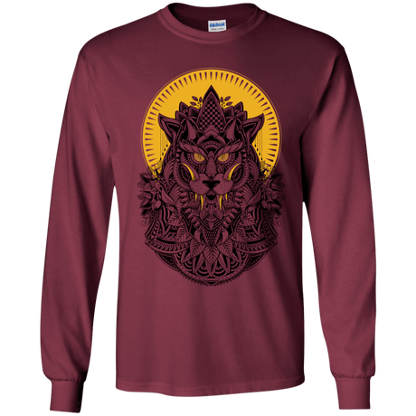 T-Shirts Maroon / YS Alpha Wolf Youth Long Sleeve T-Shirt