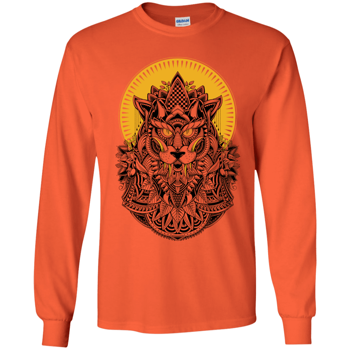 T-Shirts Orange / YS Alpha Wolf Youth Long Sleeve T-Shirt
