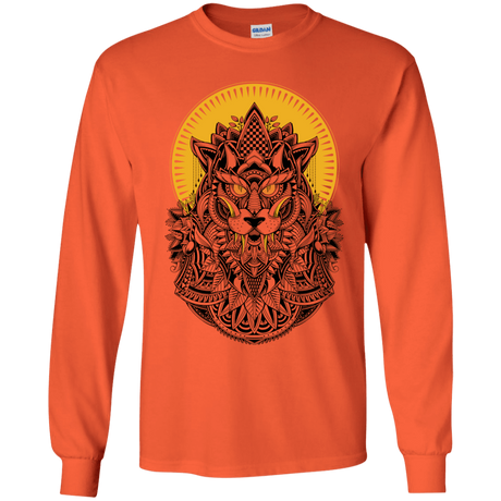 T-Shirts Orange / YS Alpha Wolf Youth Long Sleeve T-Shirt