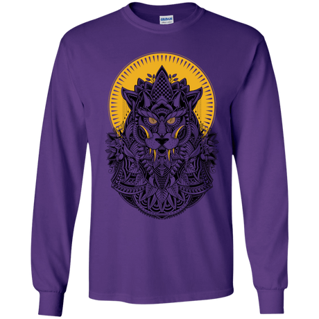 T-Shirts Purple / YS Alpha Wolf Youth Long Sleeve T-Shirt