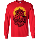 T-Shirts Red / YS Alpha Wolf Youth Long Sleeve T-Shirt