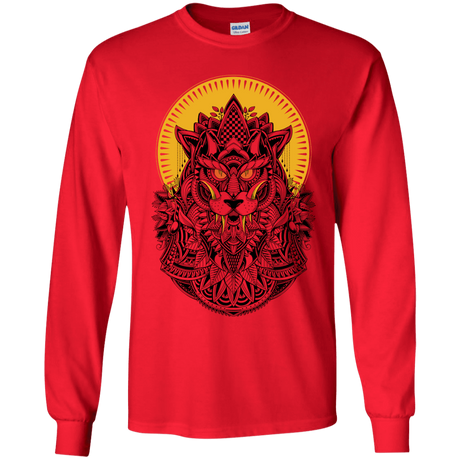 T-Shirts Red / YS Alpha Wolf Youth Long Sleeve T-Shirt