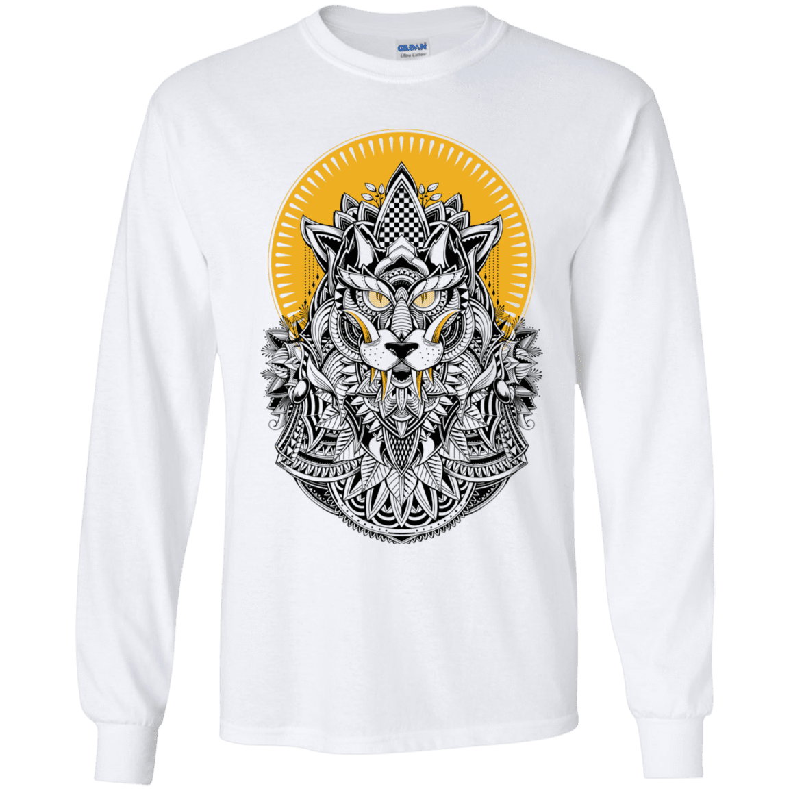 T-Shirts White / YS Alpha Wolf Youth Long Sleeve T-Shirt