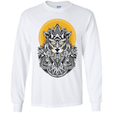 T-Shirts White / YS Alpha Wolf Youth Long Sleeve T-Shirt