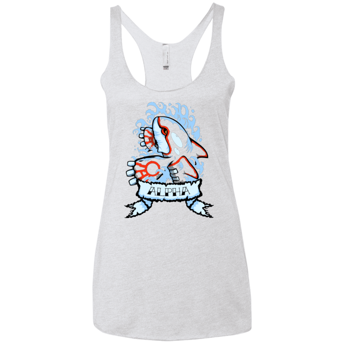 T-Shirts Heather White / X-Small Alpha Women's Triblend Racerback Tank