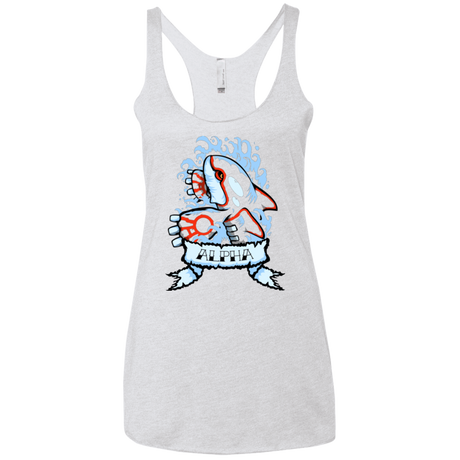T-Shirts Heather White / X-Small Alpha Women's Triblend Racerback Tank