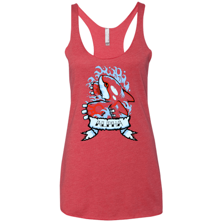 T-Shirts Vintage Red / X-Small Alpha Women's Triblend Racerback Tank