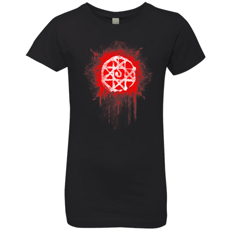 T-Shirts Black / YXS Alphonse Elric Blood Seal Girls Premium T-Shirt