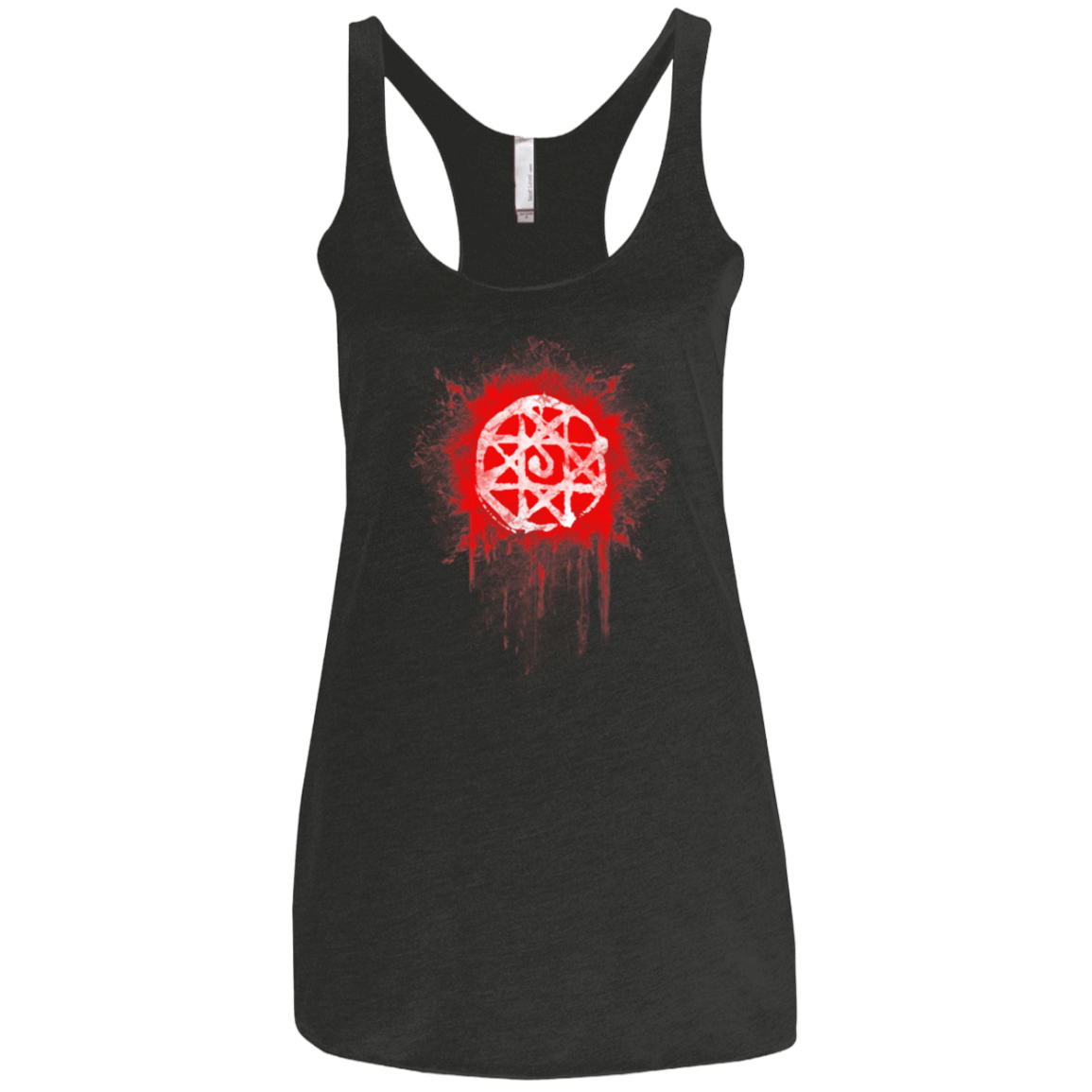 T-Shirts Vintage Black / X-Small Alphonse Elric Blood Seal Women's Triblend Racerback Tank