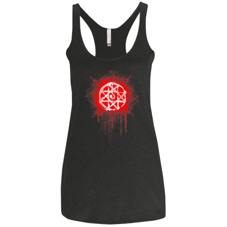 T-Shirts Vintage Black / X-Small Alphonse Elric Blood Seal Women's Triblend Racerback Tank