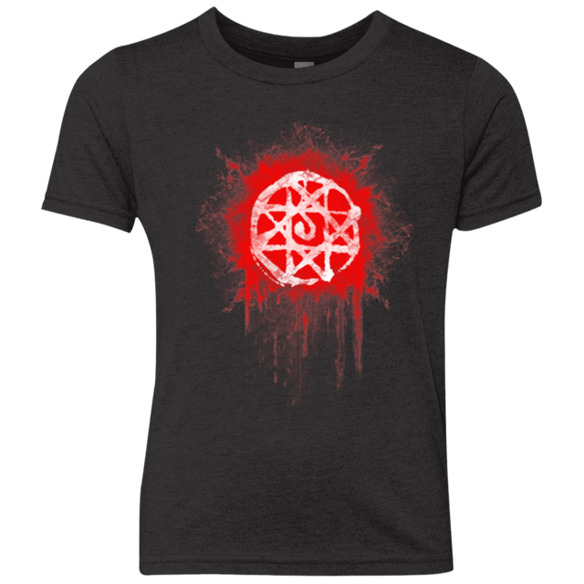 T-Shirts Vintage Black / YXS Alphonse Elric Blood Seal Youth Triblend T-Shirt