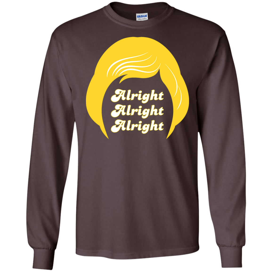 T-Shirts Dark Chocolate / S Alright Men's Long Sleeve T-Shirt