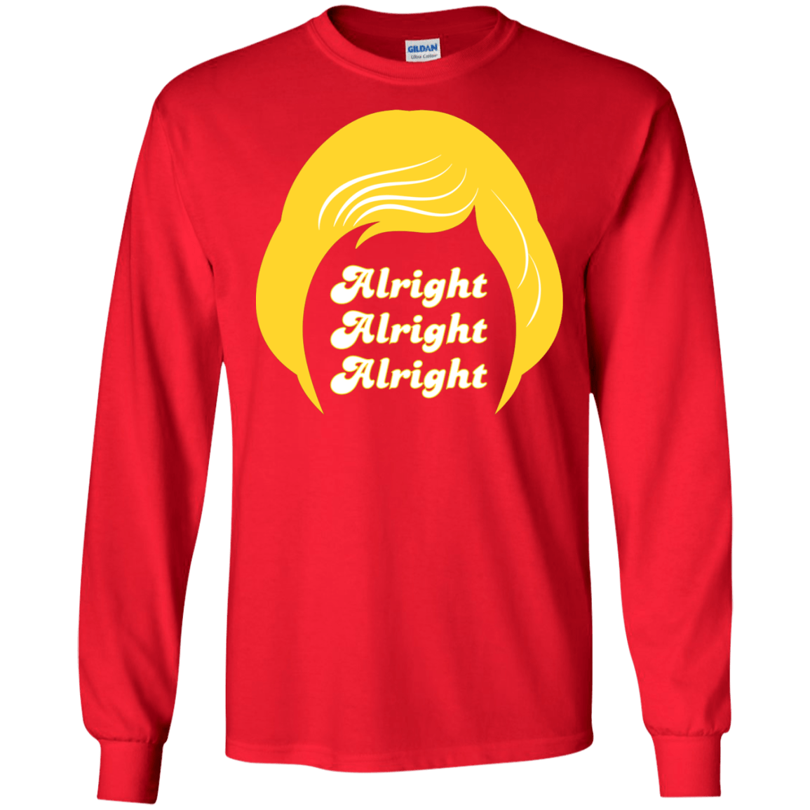 T-Shirts Red / S Alright Men's Long Sleeve T-Shirt