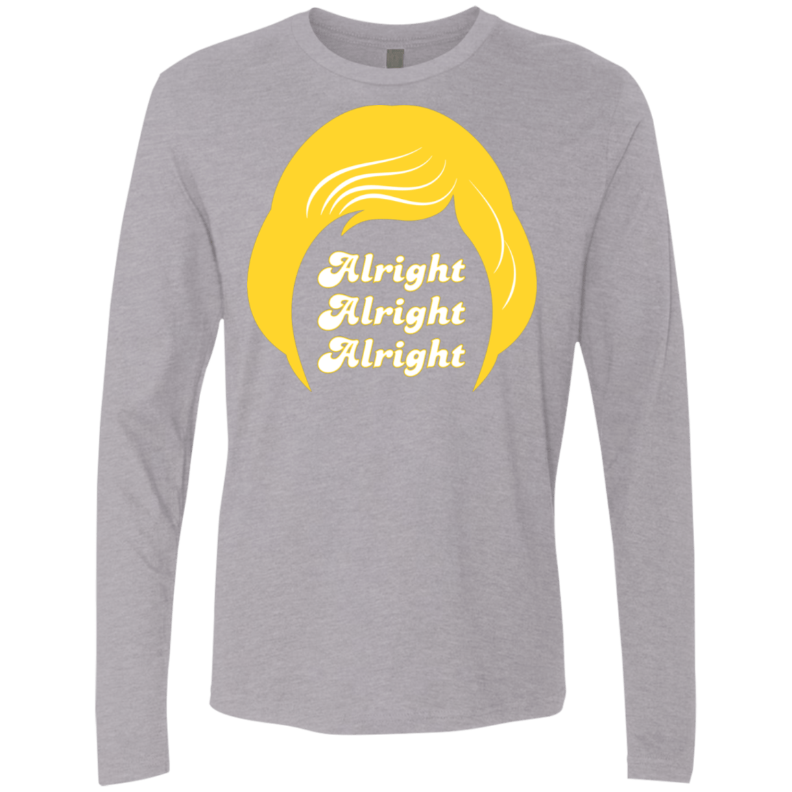 T-Shirts Heather Grey / S Alright Men's Premium Long Sleeve