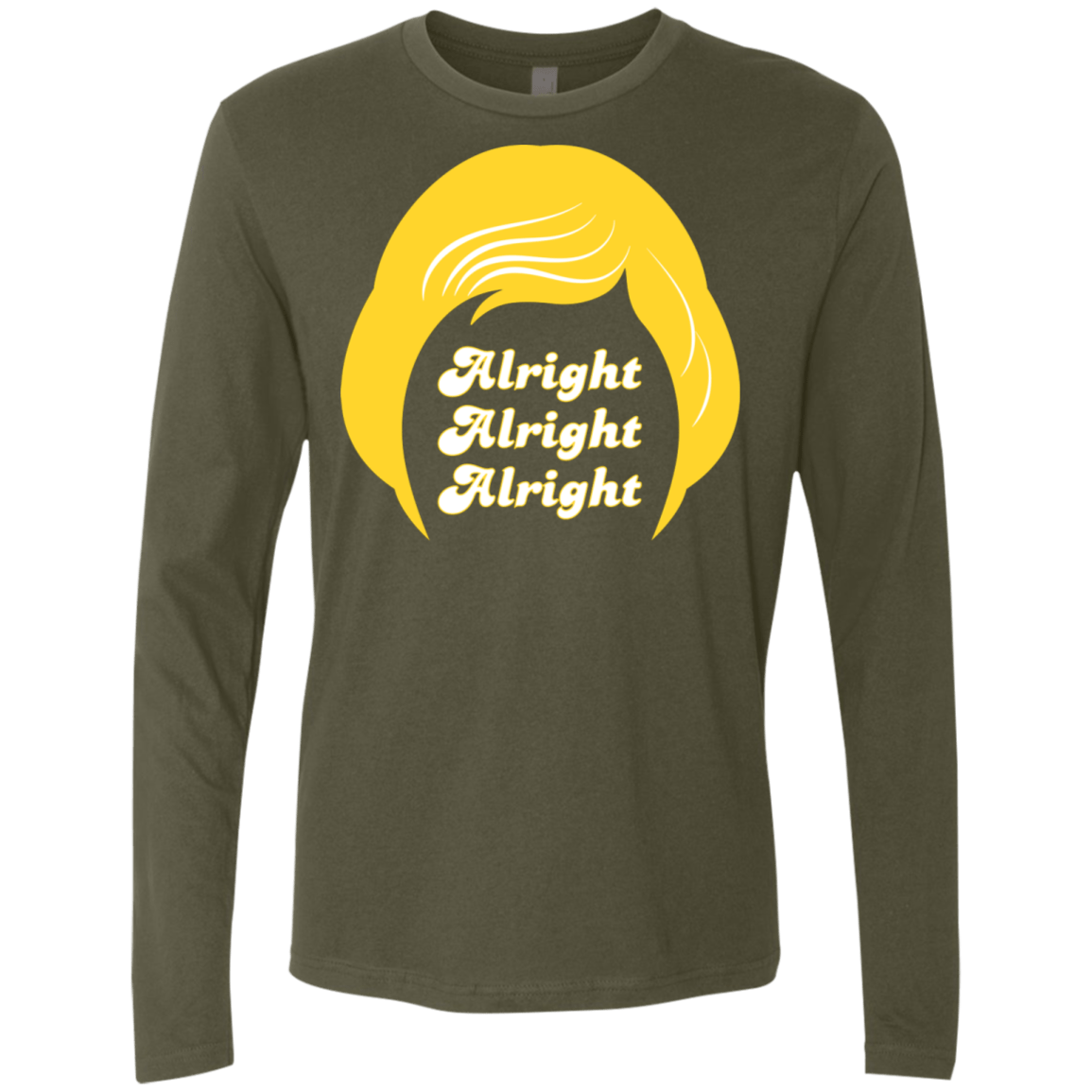 T-Shirts Military Green / S Alright Men's Premium Long Sleeve