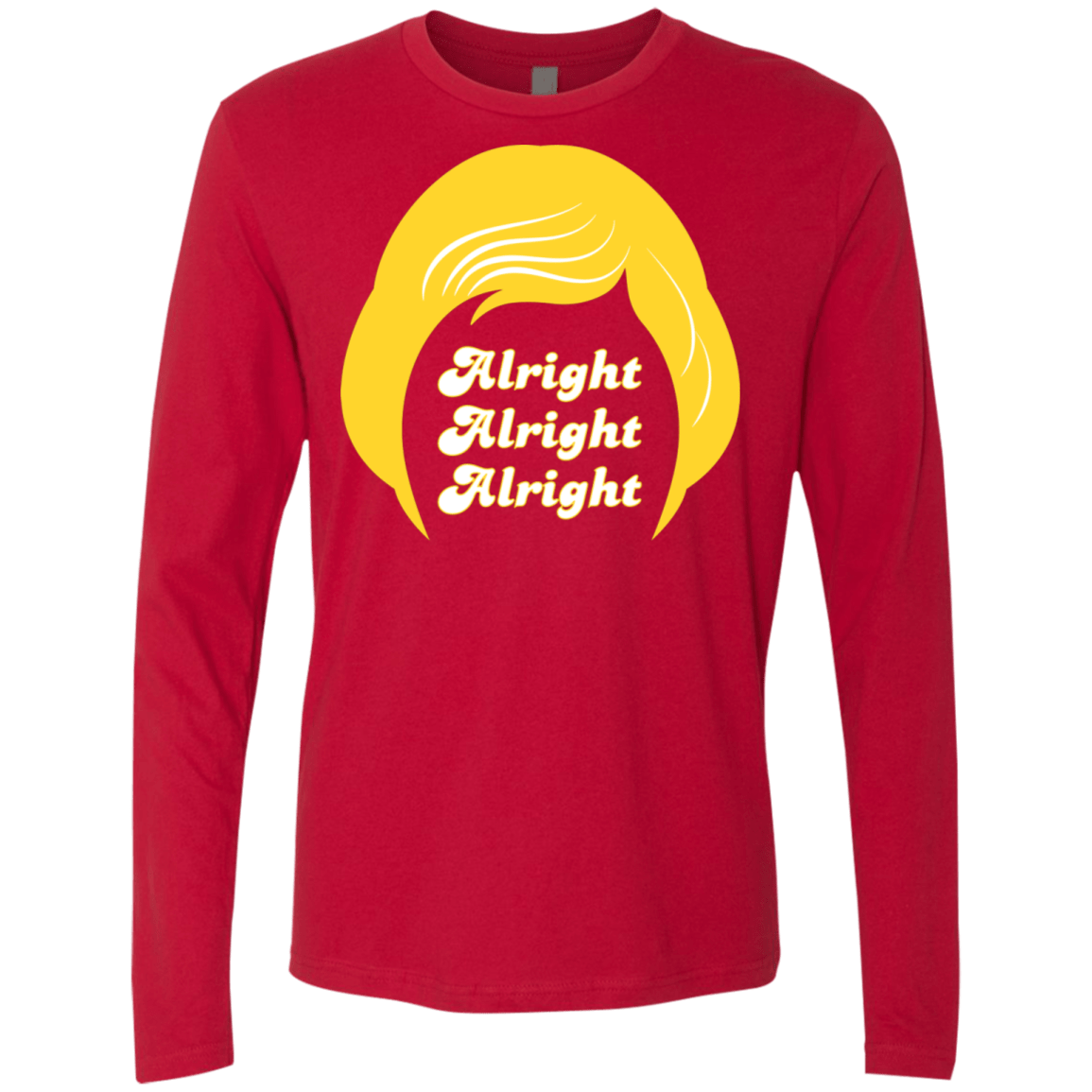 T-Shirts Red / S Alright Men's Premium Long Sleeve