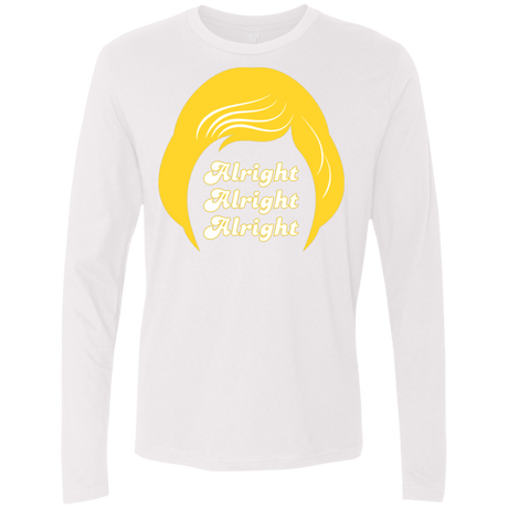 T-Shirts White / S Alright Men's Premium Long Sleeve