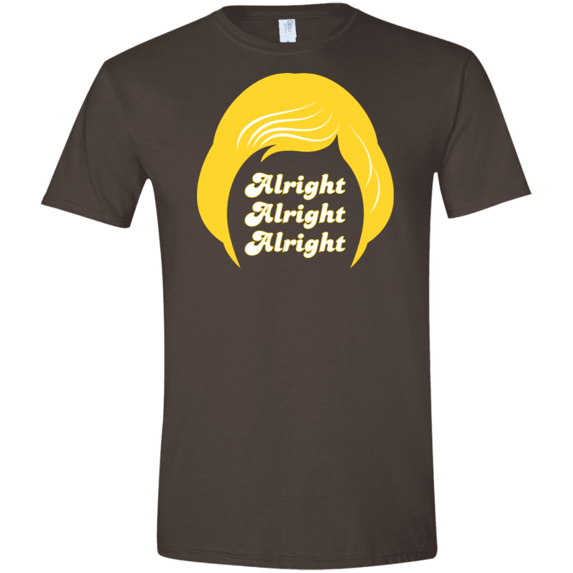 T-Shirts Dark Chocolate / S Alright Men's Semi-Fitted Softstyle