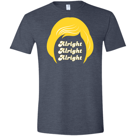 T-Shirts Heather Navy / S Alright Men's Semi-Fitted Softstyle