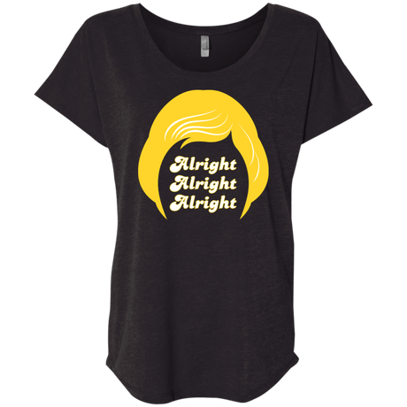 T-Shirts Vintage Black / X-Small Alright Triblend Dolman Sleeve