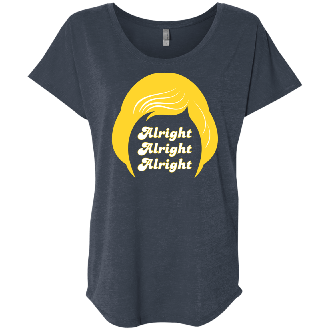 T-Shirts Vintage Navy / X-Small Alright Triblend Dolman Sleeve