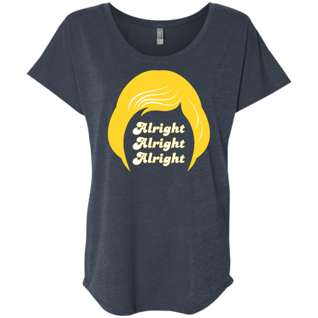 T-Shirts Vintage Navy / X-Small Alright Triblend Dolman Sleeve