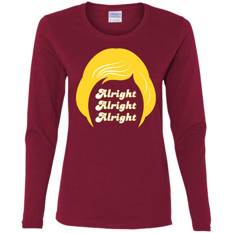 T-Shirts Cardinal / S Alright Women's Long Sleeve T-Shirt