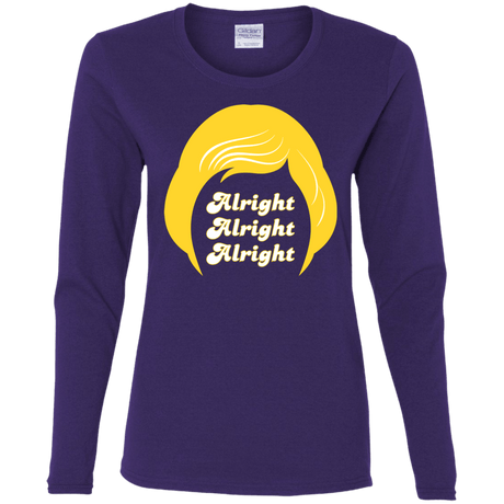 T-Shirts Purple / S Alright Women's Long Sleeve T-Shirt