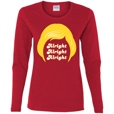 T-Shirts Red / S Alright Women's Long Sleeve T-Shirt