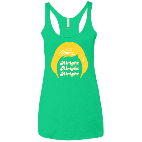 T-Shirts Envy / X-Small Alright Women's Triblend Racerback Tank