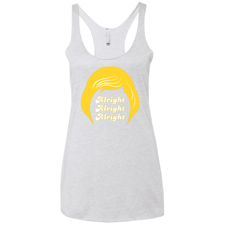 T-Shirts Heather White / X-Small Alright Women's Triblend Racerback Tank
