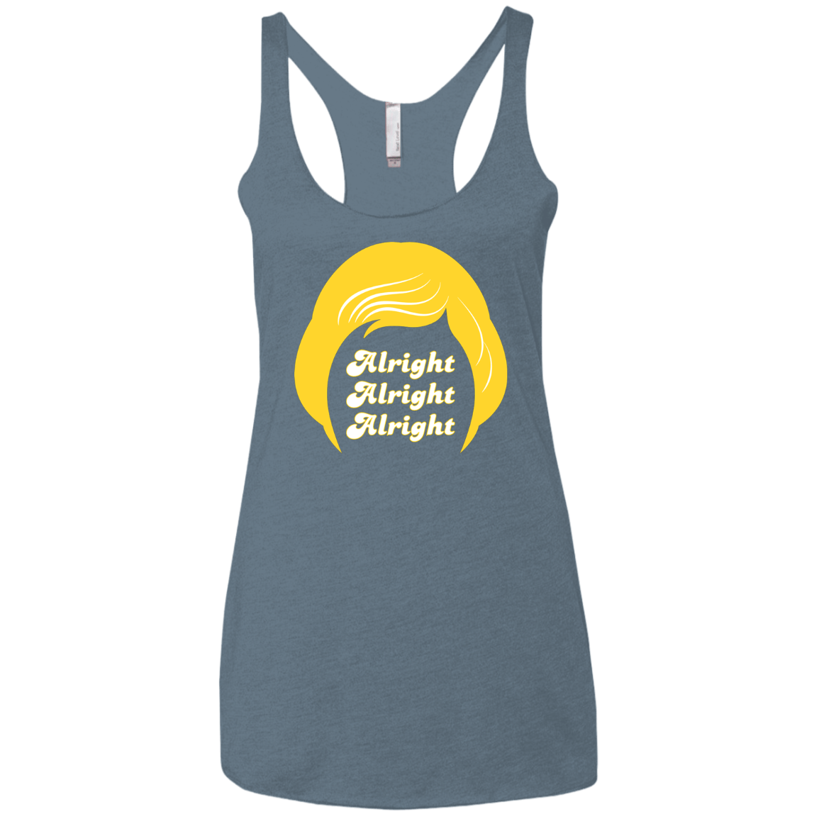T-Shirts Indigo / X-Small Alright Women's Triblend Racerback Tank