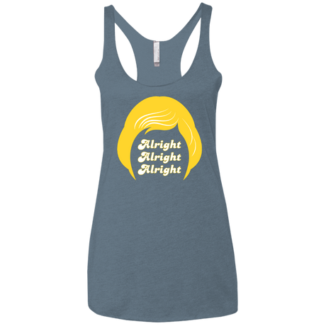 T-Shirts Indigo / X-Small Alright Women's Triblend Racerback Tank