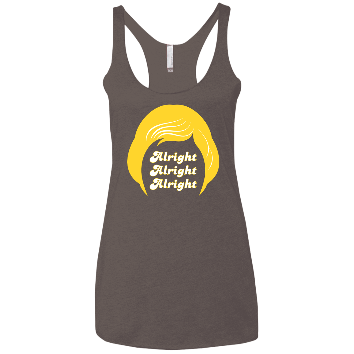 T-Shirts Macchiato / X-Small Alright Women's Triblend Racerback Tank