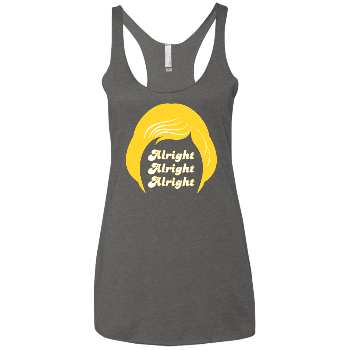 T-Shirts Premium Heather / X-Small Alright Women's Triblend Racerback Tank
