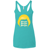 T-Shirts Tahiti Blue / X-Small Alright Women's Triblend Racerback Tank