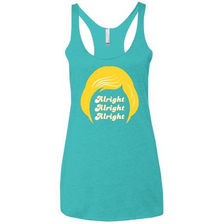 T-Shirts Tahiti Blue / X-Small Alright Women's Triblend Racerback Tank
