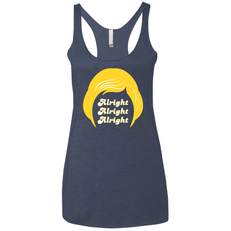 T-Shirts Vintage Navy / X-Small Alright Women's Triblend Racerback Tank