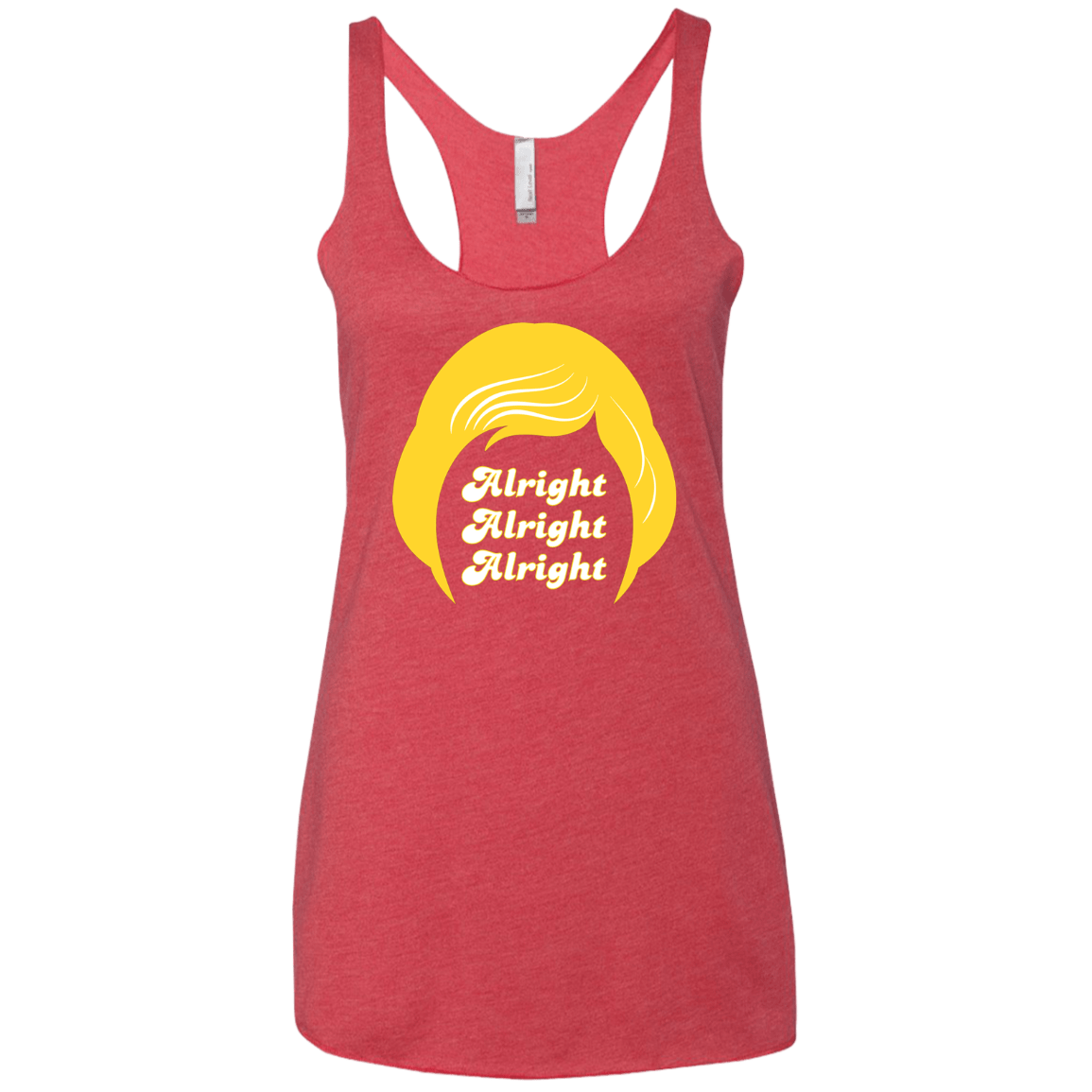 T-Shirts Vintage Red / X-Small Alright Women's Triblend Racerback Tank
