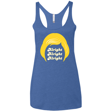 T-Shirts Vintage Royal / X-Small Alright Women's Triblend Racerback Tank