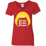 T-Shirts Red / S Alright Women's V-Neck T-Shirt