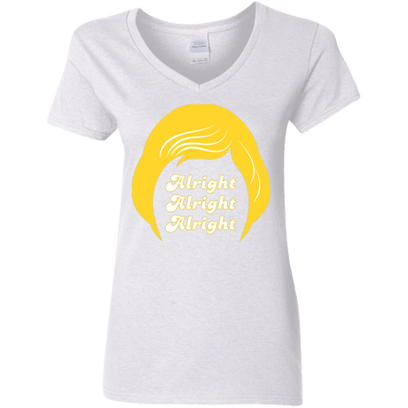 T-Shirts White / S Alright Women's V-Neck T-Shirt