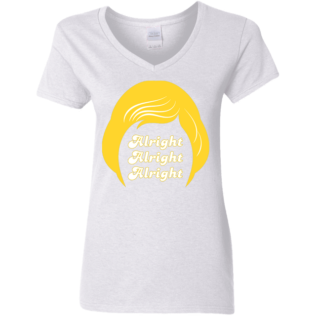 T-Shirts White / S Alright Women's V-Neck T-Shirt