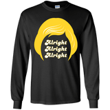 T-Shirts Black / YS Alright Youth Long Sleeve T-Shirt